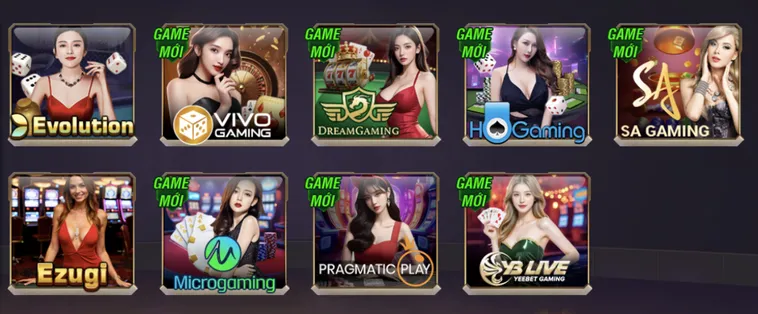 Danh Mục Trò Chơi Tại Sảnh Casino Online B52 Club Sòng Bạc Trực Tuyến Đẳng Cấp Quốc Tế Tại Việt Nam