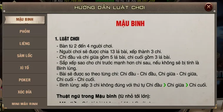 Trải Nghiệm Siêu Phẩm Game Bài Mậu Binh Tại B52 Club Với Chiến Thuật Đỉnh Cao