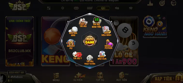 Minigame B52 Club Thiên Đường Giải Trí Trực Tuyến Đẳng Cấp Nhất Hiện Nay