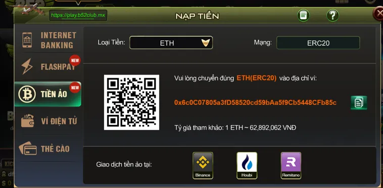 Nạp Tiền B52 Club Các Phương Thức Giao Dịch Tiện Lợi Và Siêu Tốc Nhất