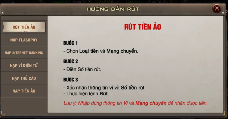 Rút Tiền B52 Club Hướng Dẫn Quy Trình Giao Dịch Nhanh Chóng An Toàn Tuyệt Đối