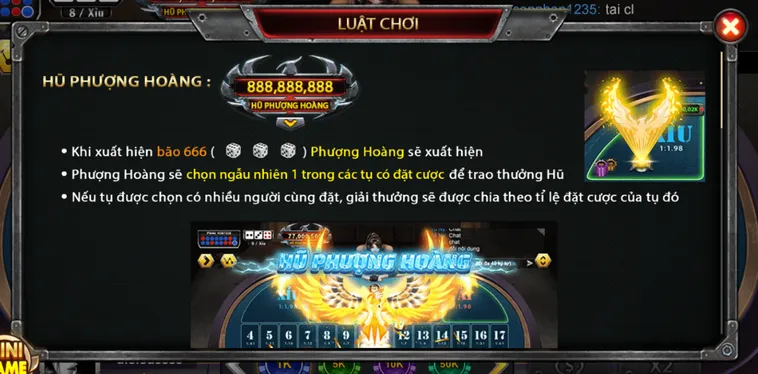Casino Sicbo Phượng Hoàng Tại B52 Club Đỉnh Cao Cá Cược Với Tỷ Lệ Khủng