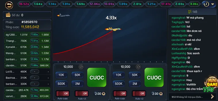 Tham Gia Minigame Tiêm Kích F35 Tại B52 Club Để Nhận Thưởng Tiền Tỉ Khủng