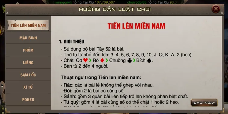 Tiến Lên Miền Nam Tại B52 Club Trải Nghiệm Đỉnh Cao Với Sòng Bài Trực Tuyến