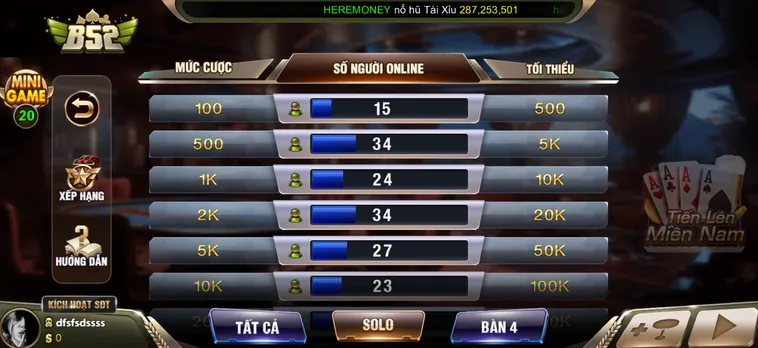 Tiến Lên Miền Nam Tại B52 Club Trải Nghiệm Đỉnh Cao Với Sòng Bài Trực Tuyến